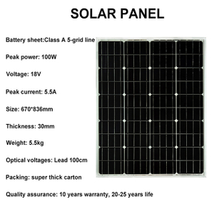 Solar Mounting System 100w Solar Panel
