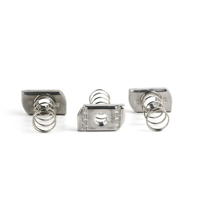 Solar Mounting Accessories Ss304 Spring Nut 