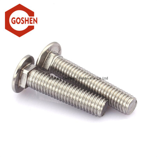 Metric Round Head thin Square Neck Polished Stainless Steel Carriage Bolts 