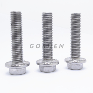 Stainless Steel ISO 4162 Serrated Flanged Hex Head Screw
