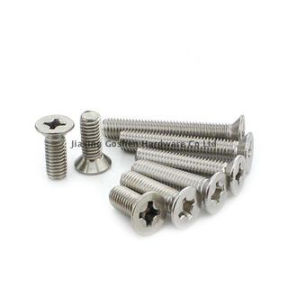 DIN 965 Metric Polished Stainless Steel Countersunk Machine Screws