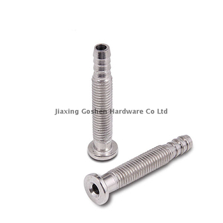 M10 X 70 metric custom stainless steel hollow screw